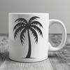 Artistic Palm Tree In PDF And PNG