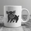 Pig In SVG, PNG, PDF And DXF Files