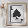 Beautiful Ace Of Spades Clip Art - Free DXF