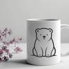 Beautiful Polar Bear In DXF Format