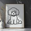 Poodle Vector Craft File In SVG, PNG, PDF And DXF Formats