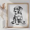 Sitting Great Dane Image - Free SVG