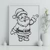 Santa Claus Printable Artwork In PNG & SVG - Free Digital Download