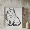 Unique Shetland Sheepdog Vector Drawing