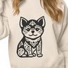 Stunning Sitting Shiba Inu - DXF