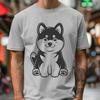 Sitting Shiba Inu PDF - Design For Commercial Use