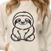 Sloth In PNG Format - Free Commercial Use License