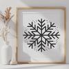 Unique Snowflake Vector Art