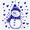 Artistic Snowman Digital Art