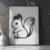 Beautiful Squirrel In DXF - Free Digital Download