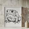 Artistic Toad Vector Drawing