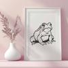 Artistic Toad In PNG & SVG