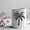 Artistic Palm Tree Vector Drawing - Free PNG