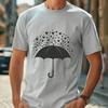 Whimsical Love Heart Umbrella Design A stylized digital illustration of an umbrella decorated with love hearts, suitable for vector design.