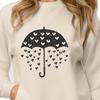 Colorful Vector Umbrella Design Featuring Loving Hearts A colorful illustration of an umbrella featuring love hearts, suitable for crafting projects.