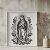 Our Lady Of Guadalupe Vector Art In SVG, PNG, PDF And DXF Formats