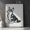 Artistic Welsh Corgi In PNG For Free Download