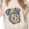 Beautiful Australian Shepherd In DXF