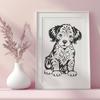 Cute Australian Shepherd Clip Art