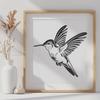 Creative Hummingbird SVG, PNG, PDF And DXF Files