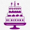 Birthday Cake Template In SVG, PNG, PDF And DXF Formats