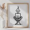 Unique Candle In PDF - For Free Download, Commercial Use