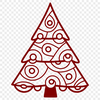 Christmas Tree Artwork In PDF File Format For Free Download