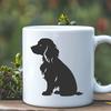 Stunning Sitting Cocker Spaniel In DXF - Commercial Use