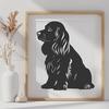 Unique Cocker Spaniel Illustration SVG - Free Download