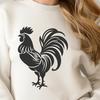 Artistic Cockerel Illustration In SVG For Free Download