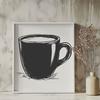 Vector Coffee Cup Design for Printing and Digital Use A simple cup design made from high-quality vector graphics, suitable for printing or digital use.