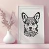 Artistic Corgi Illustration