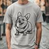 Free Standing Corgi Artwork - DXF