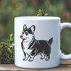 Beautiful Standing Corgi In SVG - Commercial Use