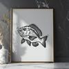 Unique Crappie - Laser Engraver PNG