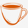 Coffee Cup Artwork In DXF File Format For Free Download