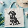 Sitting Dachshund - DXF