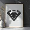 Beautiful Diamond In SVG, PNG, PDF And DXF File Formats - Free