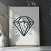 Artistic Diamond Printable Image