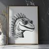 Creative Dinosaur In SVG - Free Digital Download