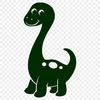 Baby Dinosaur Artwork In SVG, PNG, PDF And DXF Formats