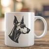 Unique Doberman Pinscher - Laser SVG