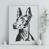 Artistic Doberman Pinscher - Animal SVG