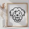 Artistic Dog Vector Image - Free DXF