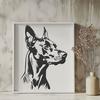 Free Doberman Pinscher Vector Craft File In SVG For Free Download