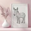 Free Standing Donkey - DXF