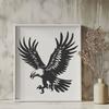 Unique Eagle In DXF - For Free Download, Commercial Use