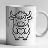 Highland Cow Vector Image In PDF File Format For Free Download