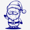 Beautiful Santa Claus Image In SVG For Free Download