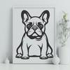 Artistic French Bulldog PNG - For Craft Project